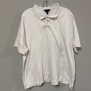 Banana Republic Luxe Touch Performance Polo Golf Men’s XXL White Cotton Preppy